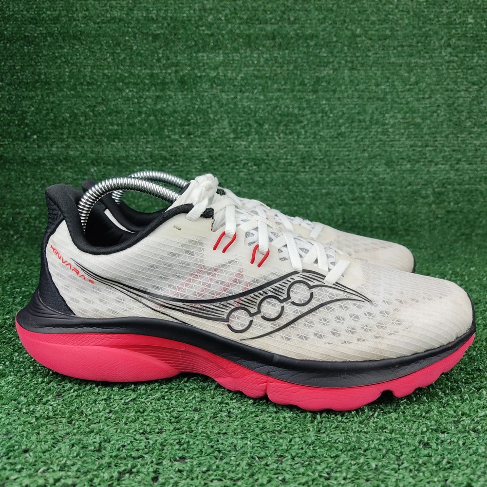Saucony Running Shoes Mens 8 White Kinvara 16 S21020-01 Lightweight Sneakers